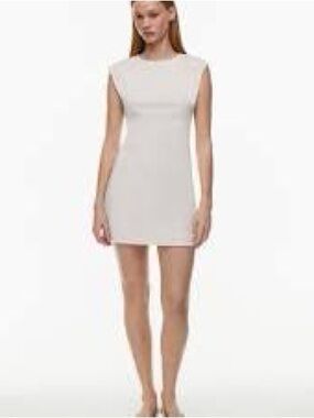 Babaton Sleeveless Mini Dress in Ivory-Cream